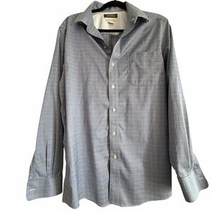 Denver Hayes Men's Blue Checkered Shirt Size L